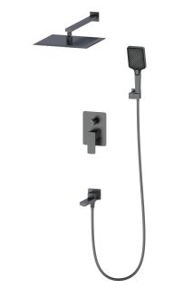 Душевой комплект Wonzon & Woghand Edge WW-88939003-BGM тёмный графит